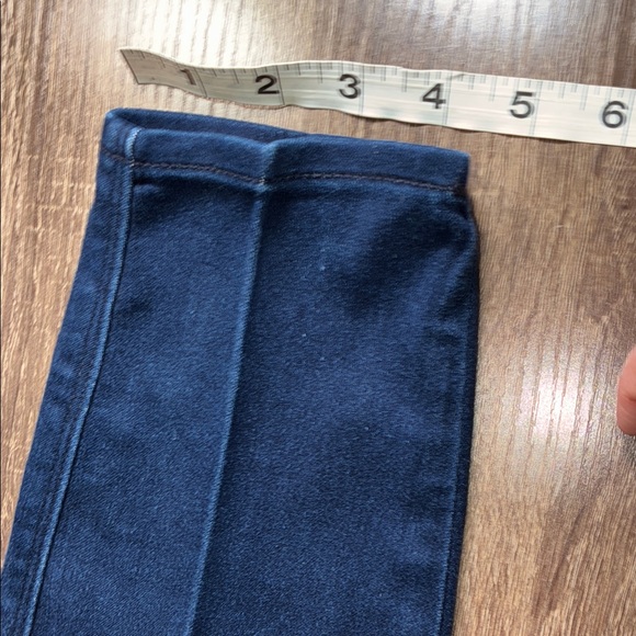 Pre Owned Seven 7 Skin Fit Denim Cropped Dark Blue Denim Jeans Size 10 - Picture 9 of 11
